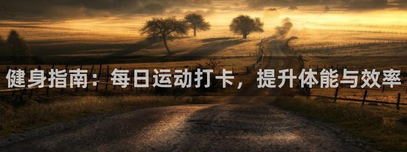 帮k1体育在线登录：健身指南：每日运动打卡，提升体能与效率
