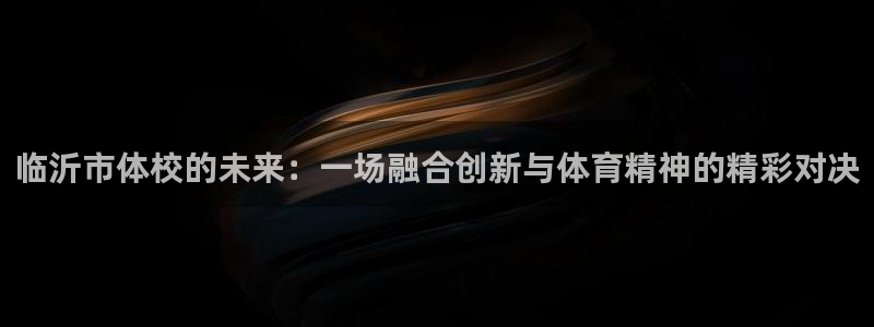 k1体育入口：临沂市体校的未来：一场融合创新与体育精神的精彩对决